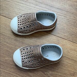 Kids' Slip-On Shoes - Brown and White